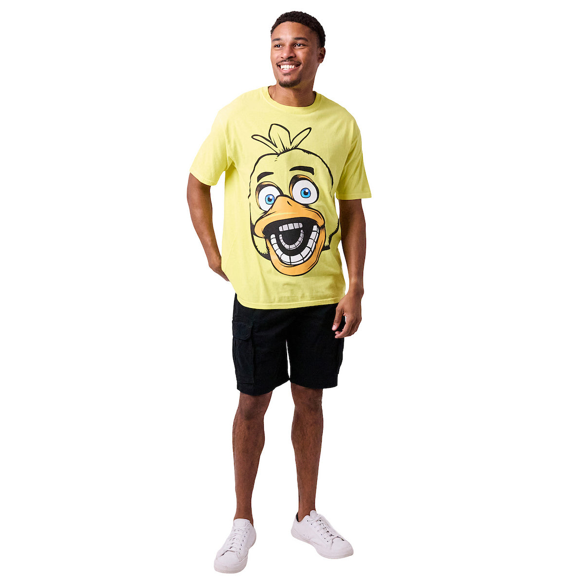 Five Nights at Freddy's Chica the Chicken Men's Yellow Short Sleeve Tee