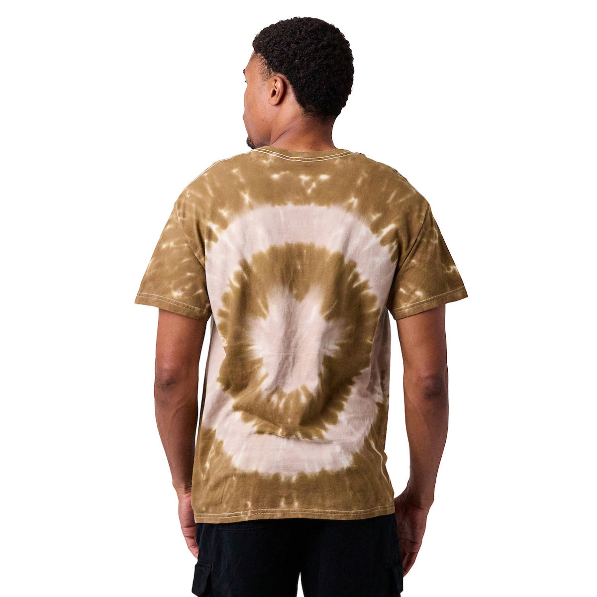 Shrek Donkey Big Face Adult Gray Spiral Tie-Dye Crew Neck Short Sleeve T-shirt