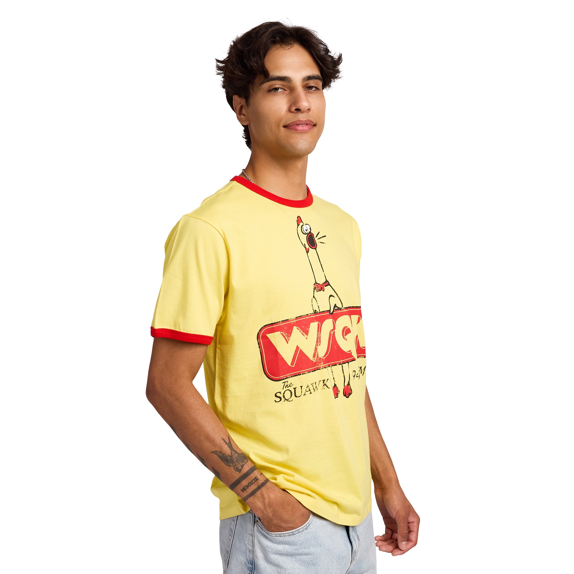 Stranger Things WSQK Men's Ringer Tee