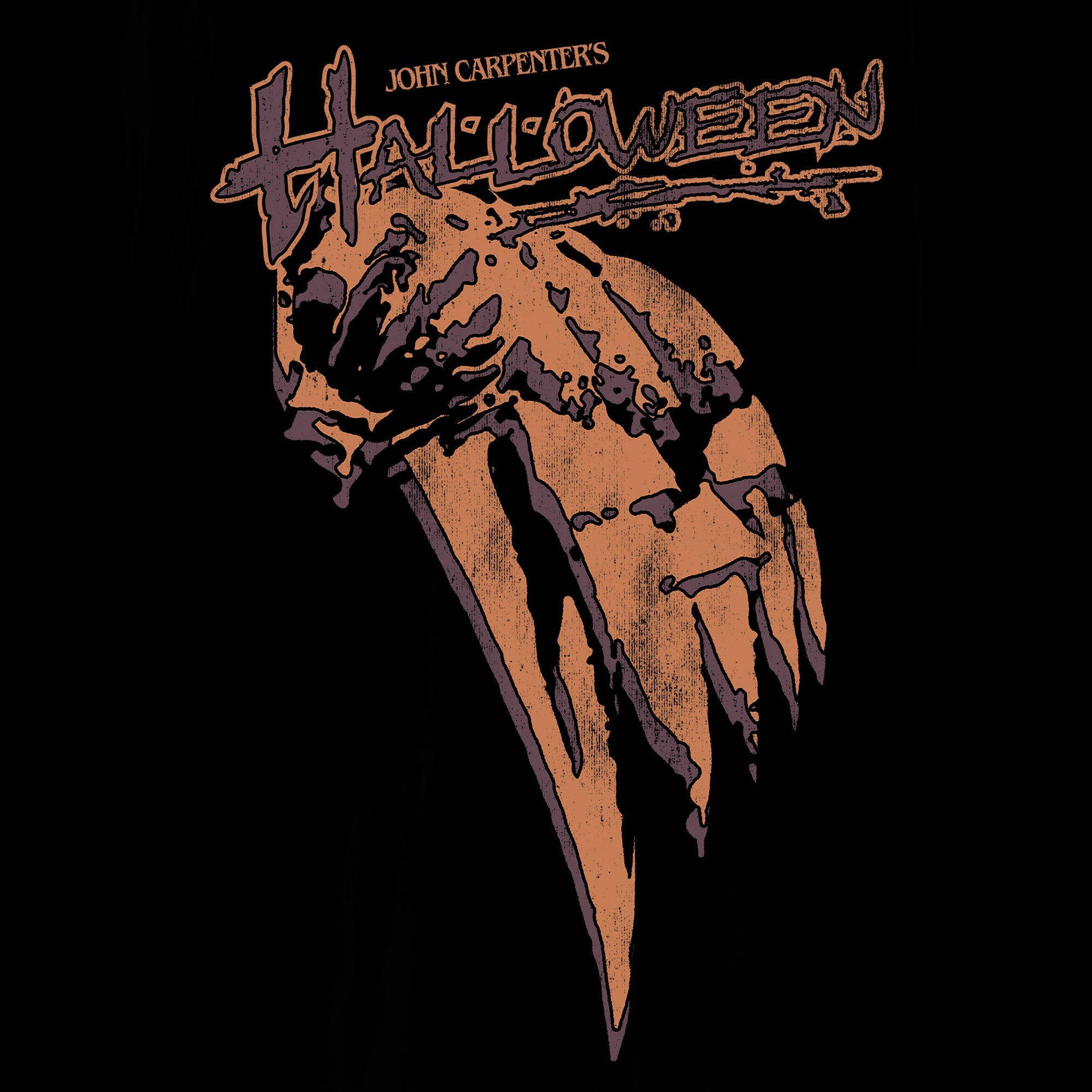 John Carpenter's Halloween Monochrome Poster Art Men's Black Crew Neck Short Sleeve T-shirt