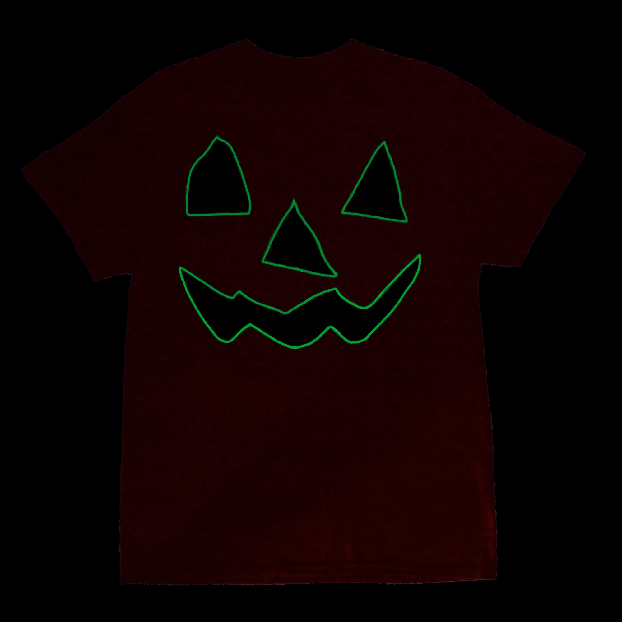 Jack O'Lantern Halloween Pumpkin Men's Orange Short Sleeve Tee