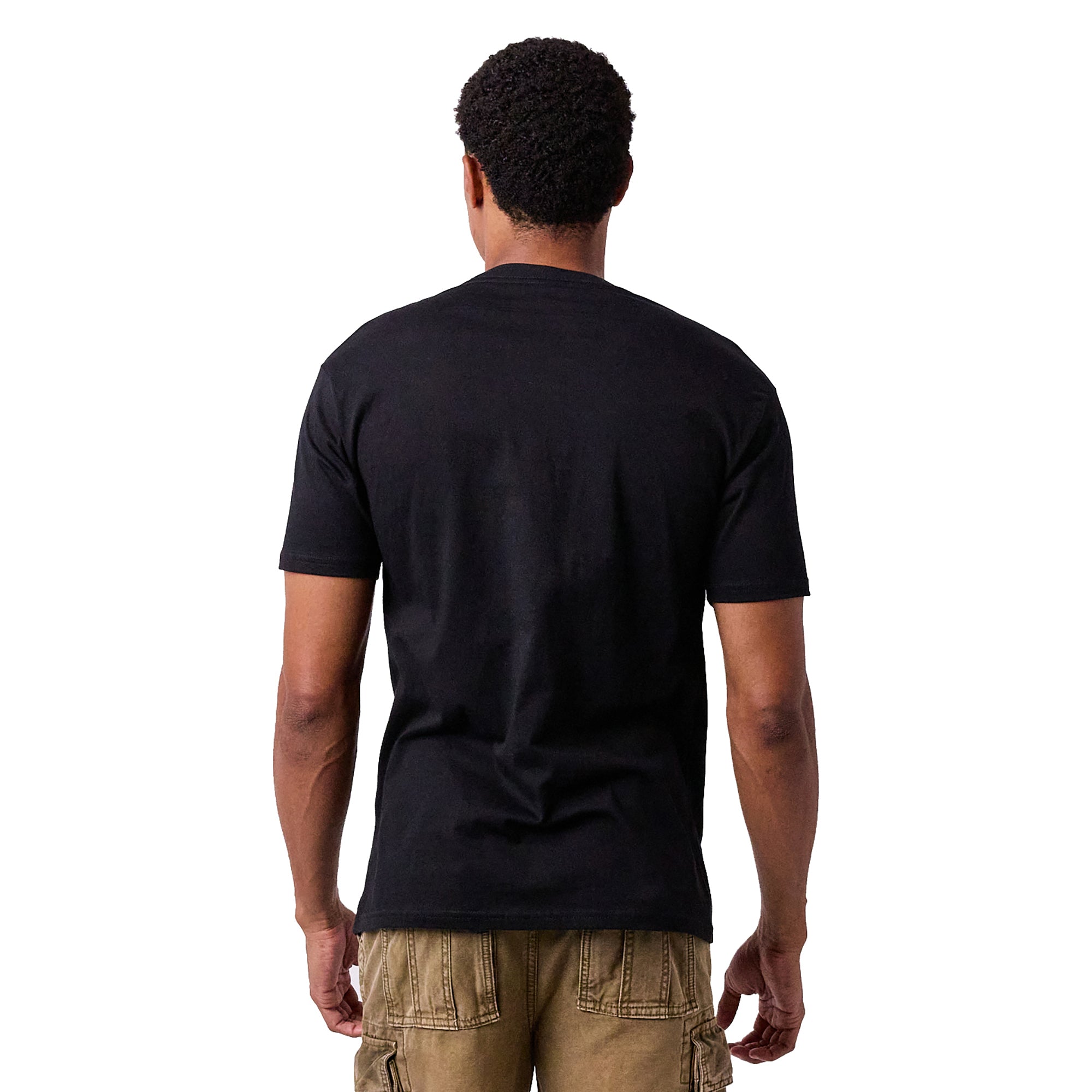 Skeleton Halloween Costume Men's Black Short Sleeve Glow In The Dark Tee