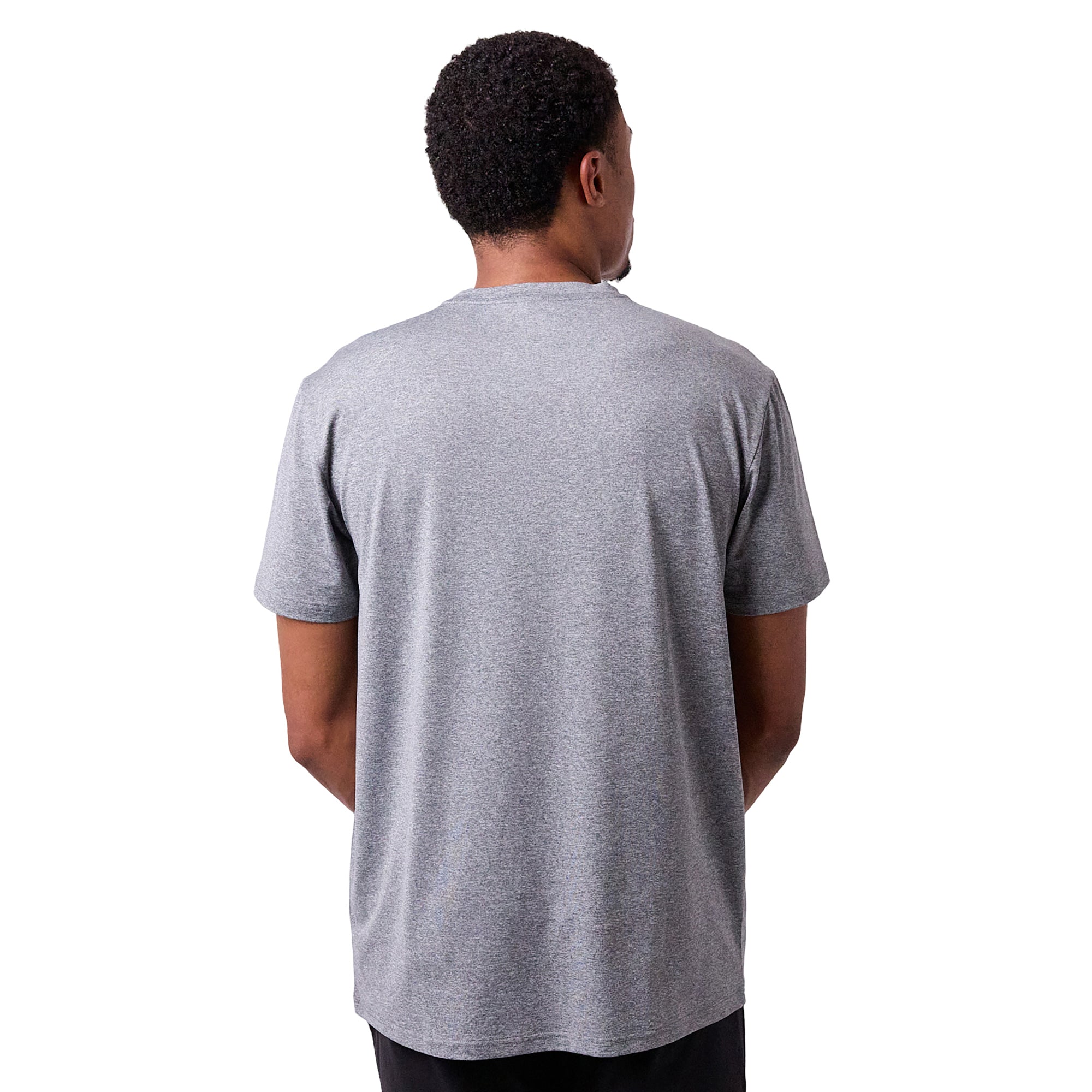 Godzilla Character Circle Men's Athletic Heather Crew Neck Short Sleeve Performance Gym Tee Shirt