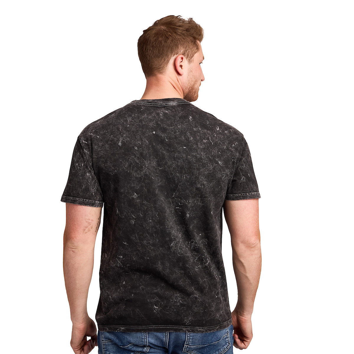 Harry Potter Slytherin Varsity Men's Gray Vintage Mineral Wash Crew Neck Short Sleeve T-shirt