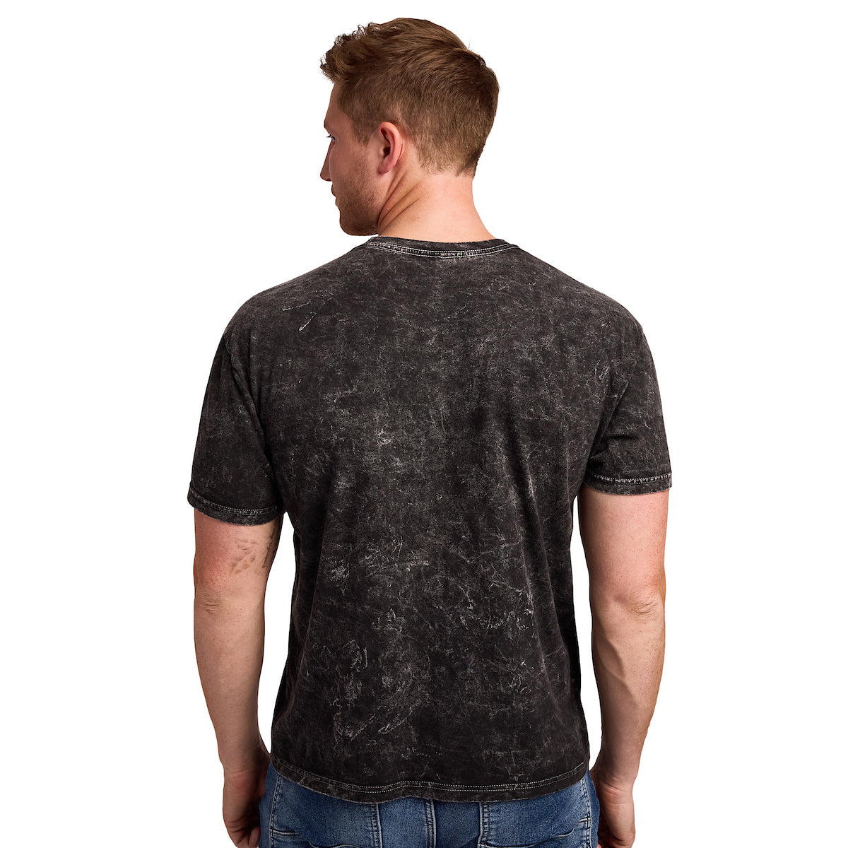 Harry Potter Ravenclaw Varsity Men's Blue Vintage Mineral Wash Crew Neck Short Sleeve T-shirt