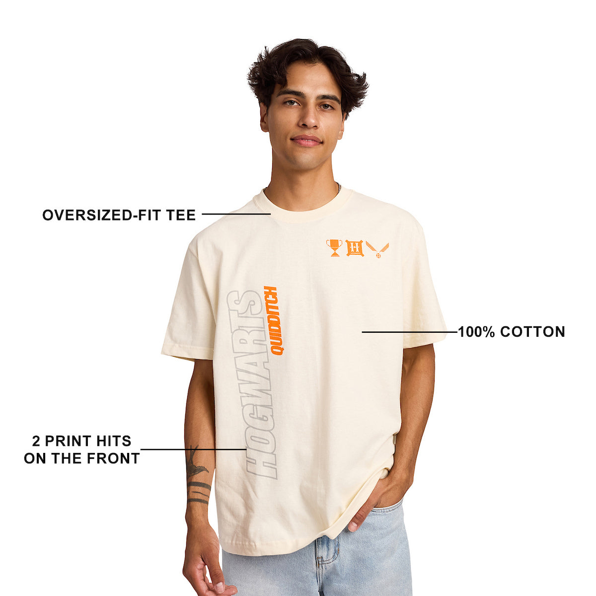 Harry Potter Hogwarts Quidditch Men's Tofu Crew Neck Short Sleeve T-shirt