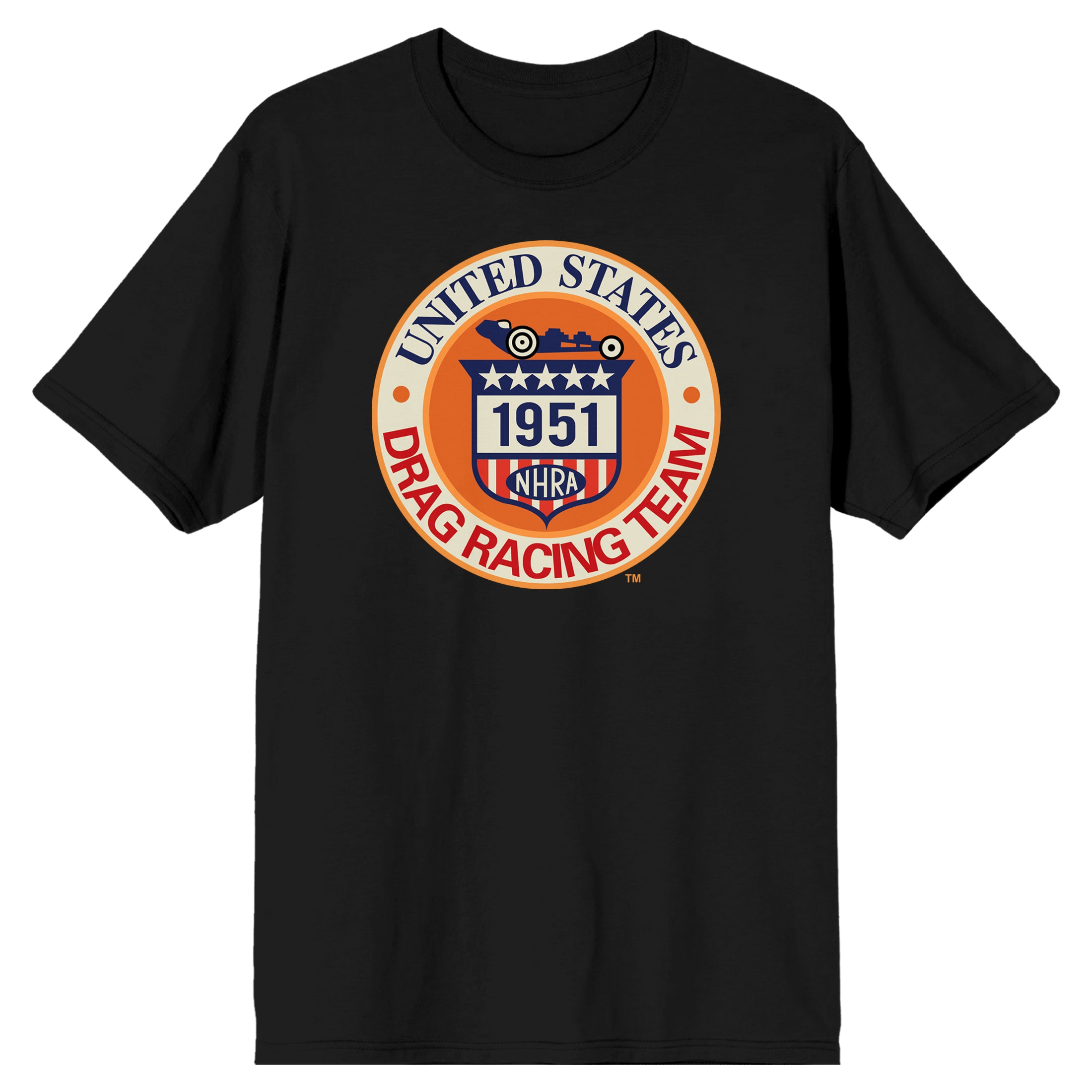 National Hot Rod Association NHRA Speed for All Adult Black Short Sleeve T-Shirt