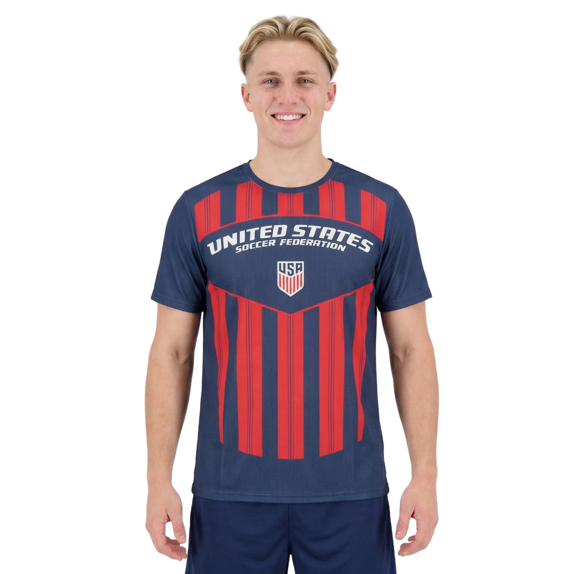 USSF Jersey Men’s Blue Crew Neck Short Sleeve T-shirt