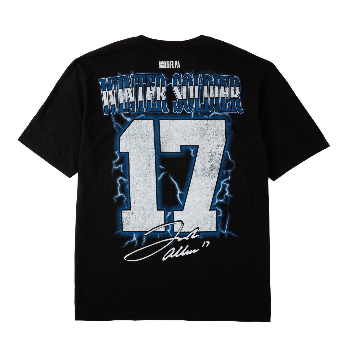 NFLPA Josh Allen Winter Soldier Helmet Art Tee for Men
