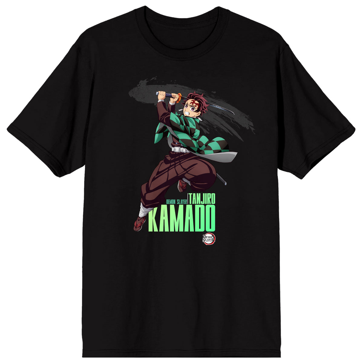 Demon Slayer: Infinity Castle Tanjiro Striking Pose Men's Black Short Sleeve Tee