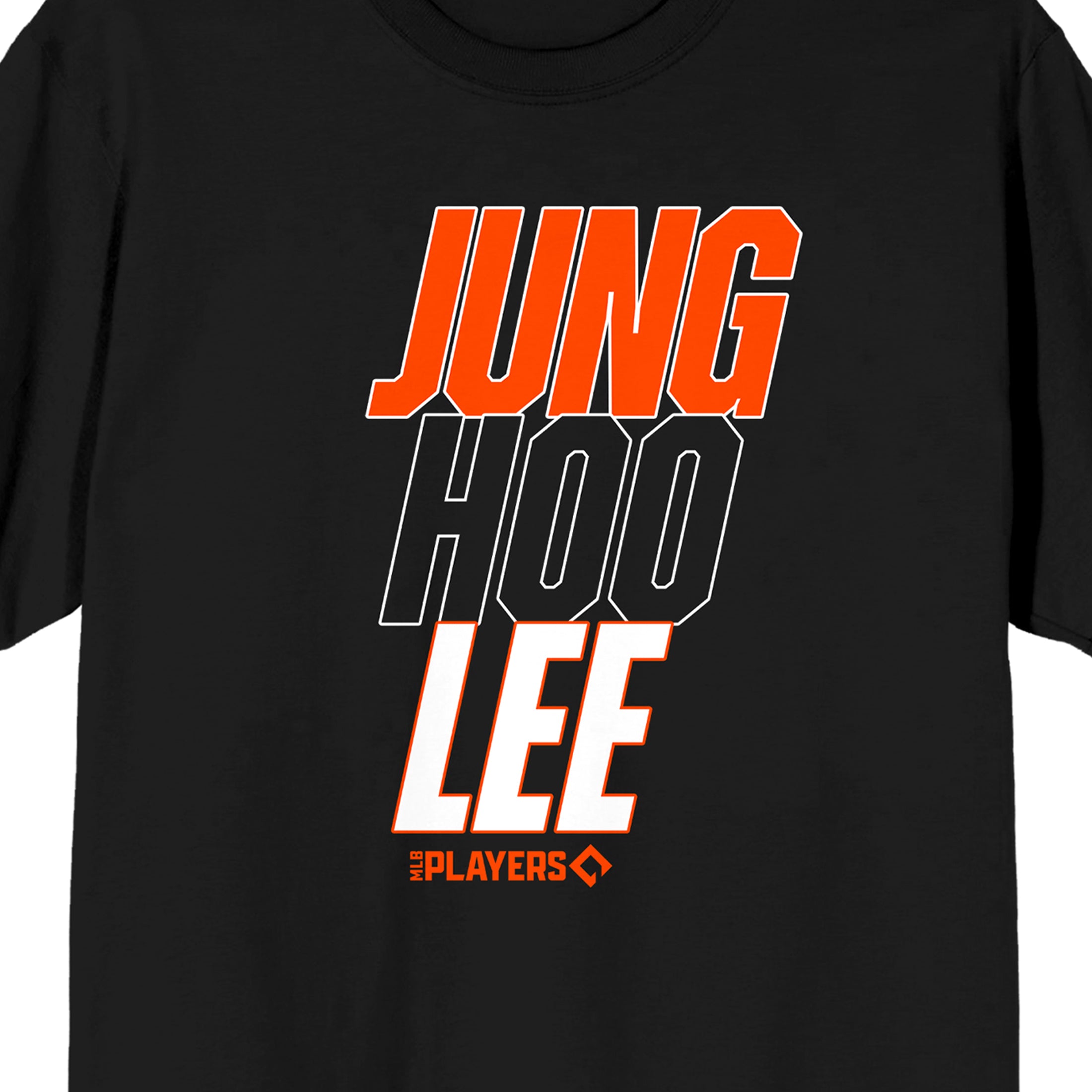 MLBPA Jung Hoo Lee Adult Black Crew Neck Short Sleeve T-shirt