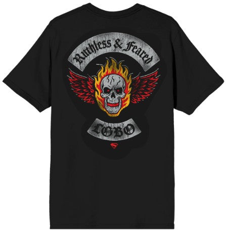 Supergirl Movie (2026) Lobo Skull Logo Men’s Black Crew Neck Short Sleeve T-shirt