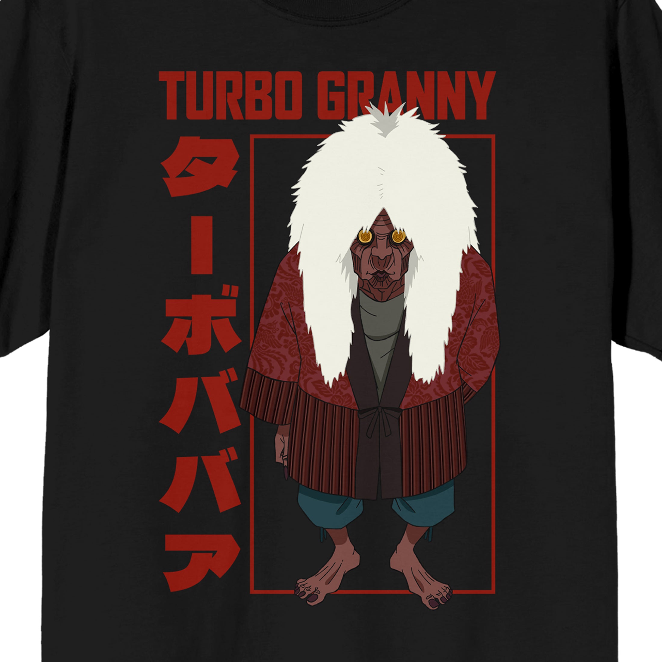 Bioworld Dandadan Turbo Granny Character Graphic Men's Crew Neck Short Sleeve T-Shirt | Officially Licensed Anime Tee