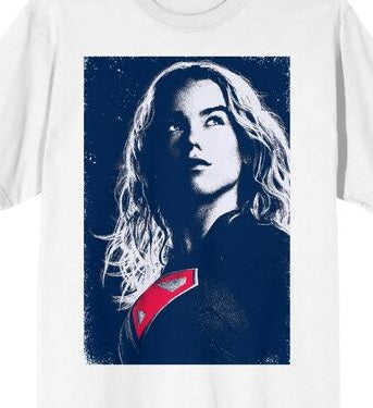 Supergirl Movie 2026 Big Photo Men's White Crew Neck Short Sleeve T-shirt
