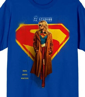 Supergirl Movie 2026 Promo Poster Men's Royal Crew Neck Short Sleeve T-shirt