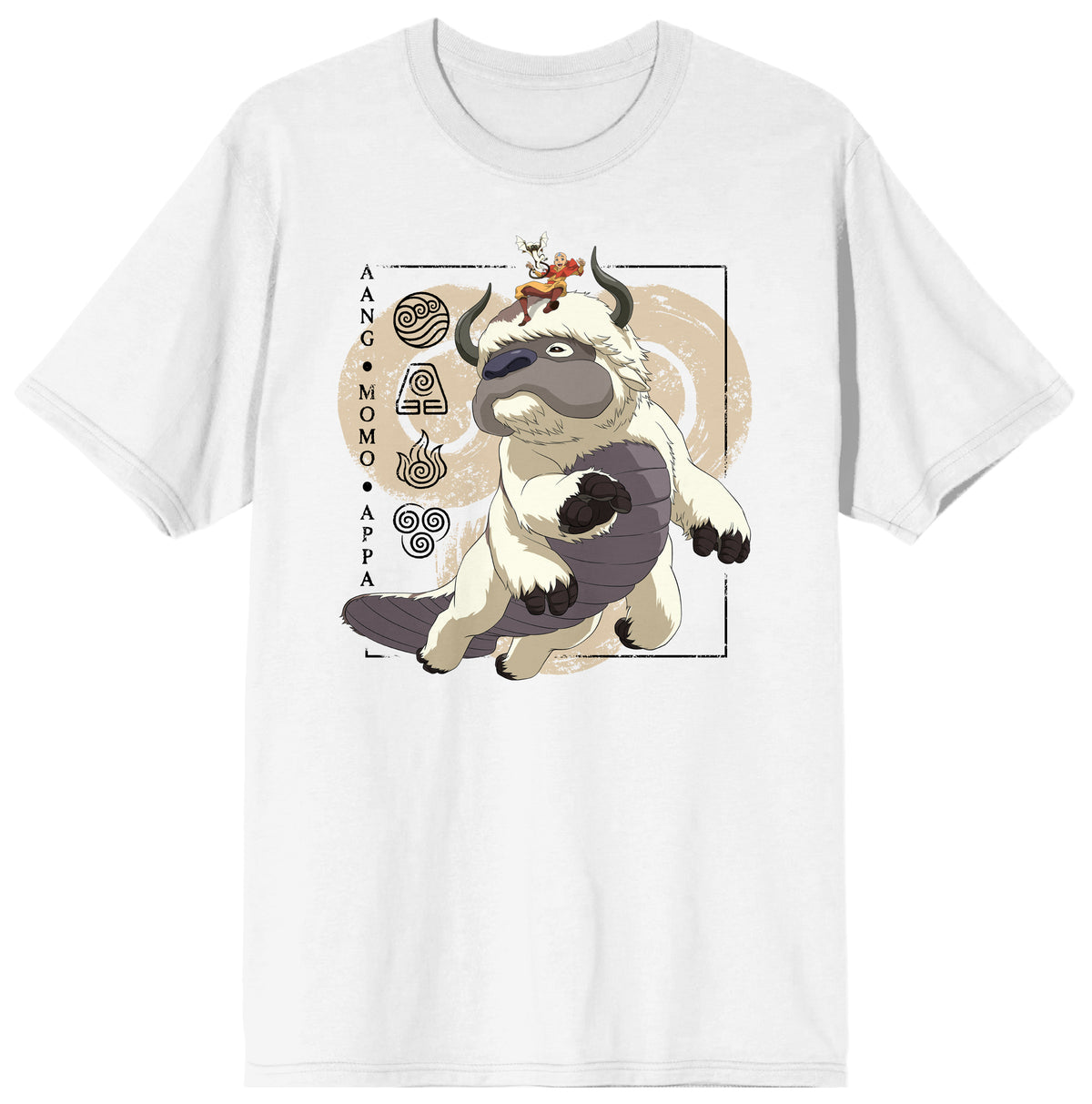Avatar The Last Airbender Appa Aang Momo Tee for Men