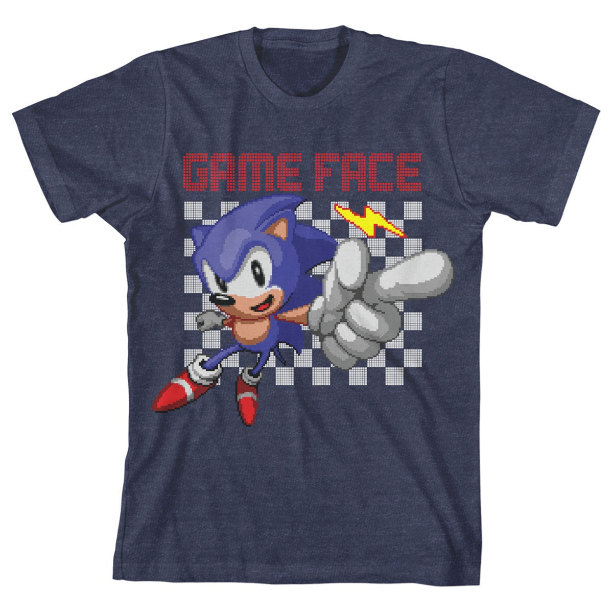 Sonic The Hedgehog Game Face Youth 3-Pack Crew Neck Short Sleeve T-shirts
