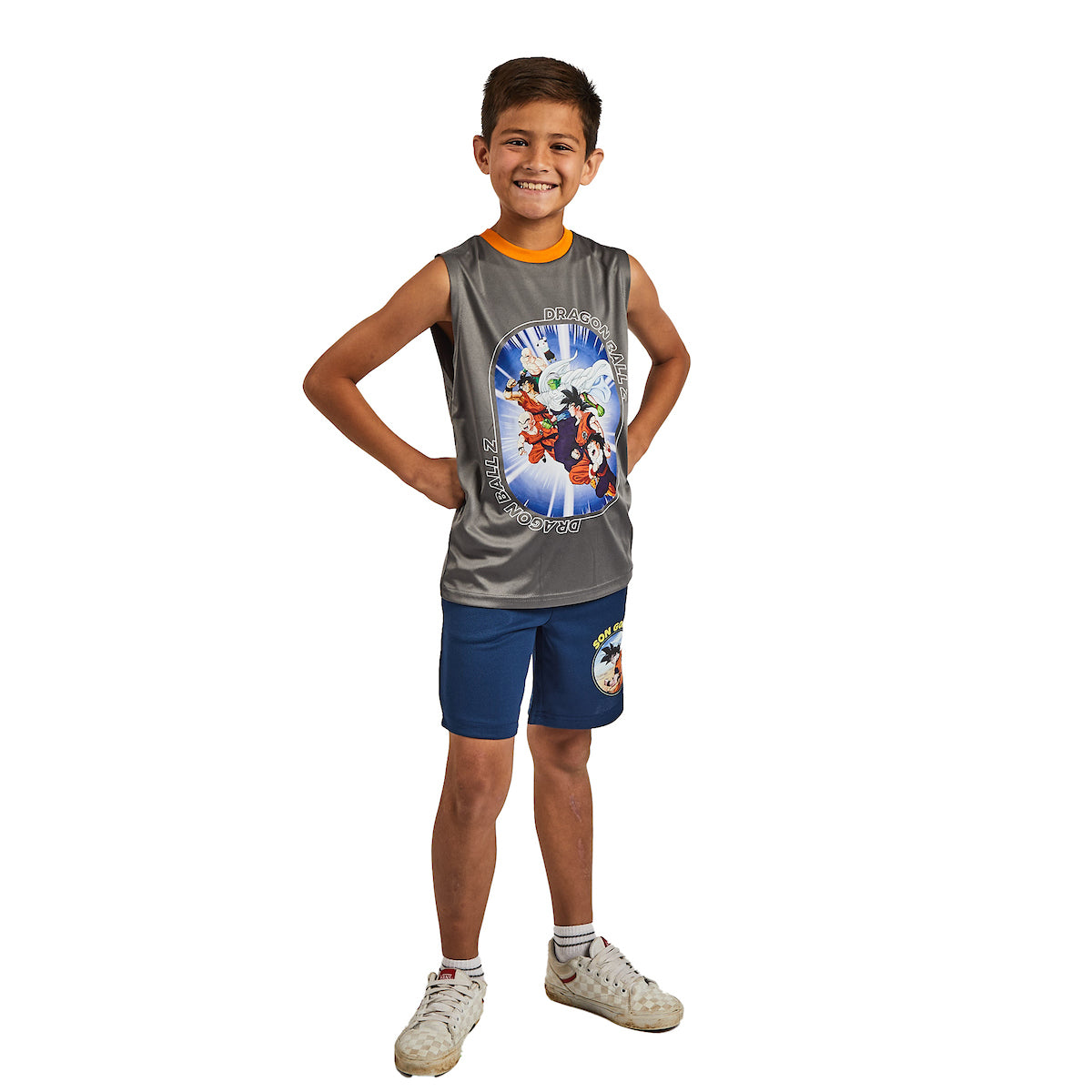 Dragonball Z 3-Pack Boy's Short Sleeve Tee, Muscle Tank, Athletic Shorts Set