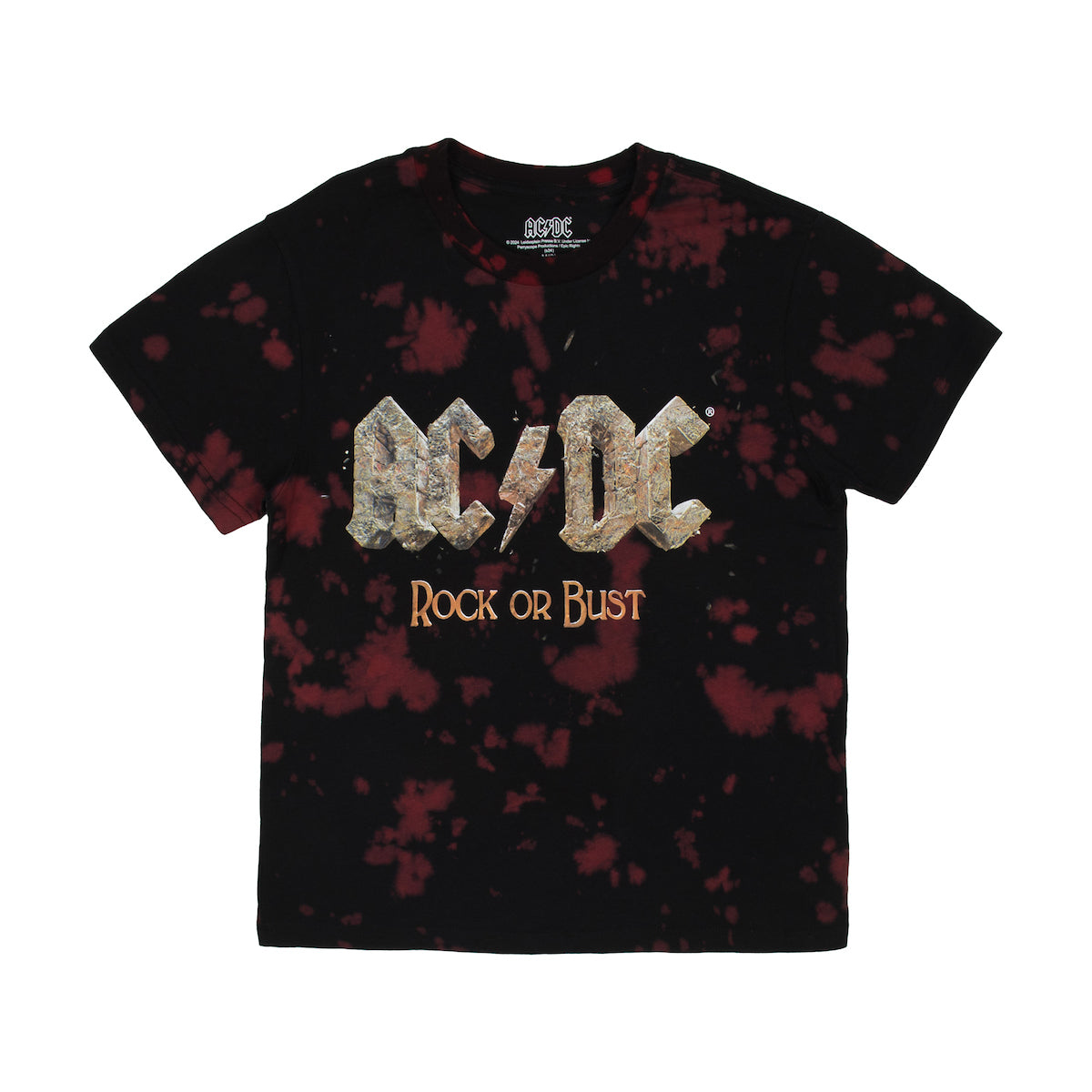 ACDC Rock Or Bust Boy's Short Sleeve T-shirt & Lounge Shorts Combo Set