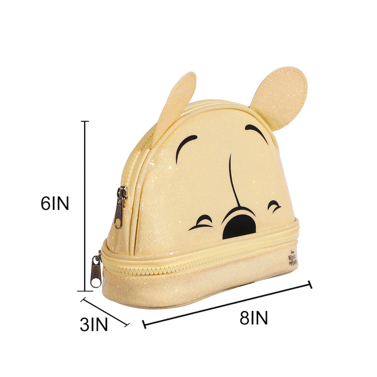 Winnie The Pooh Glitter 6" Cosmetic Pouch