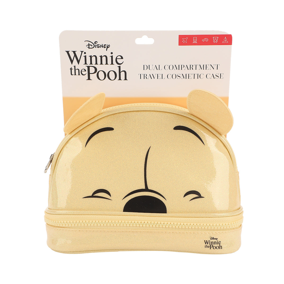 Winnie The Pooh Glitter 6" Cosmetic Pouch