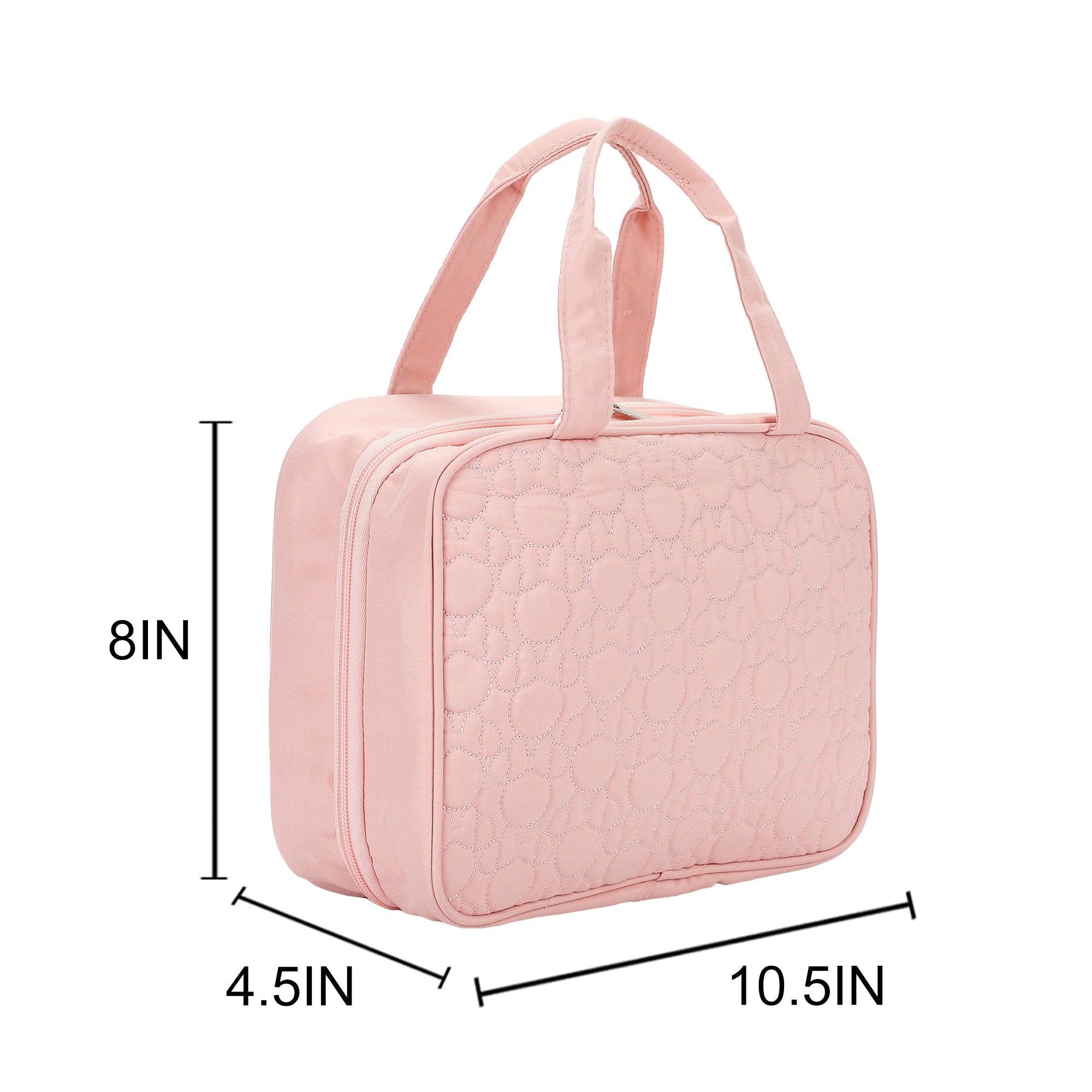 Disney Minnie Mouse Head Pattern Adult Hanging Cosmetic/Toiletry Bag