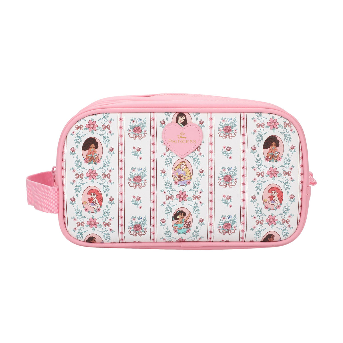 Disney Princess Multi AOP Double Compartment Cosmetic Bag