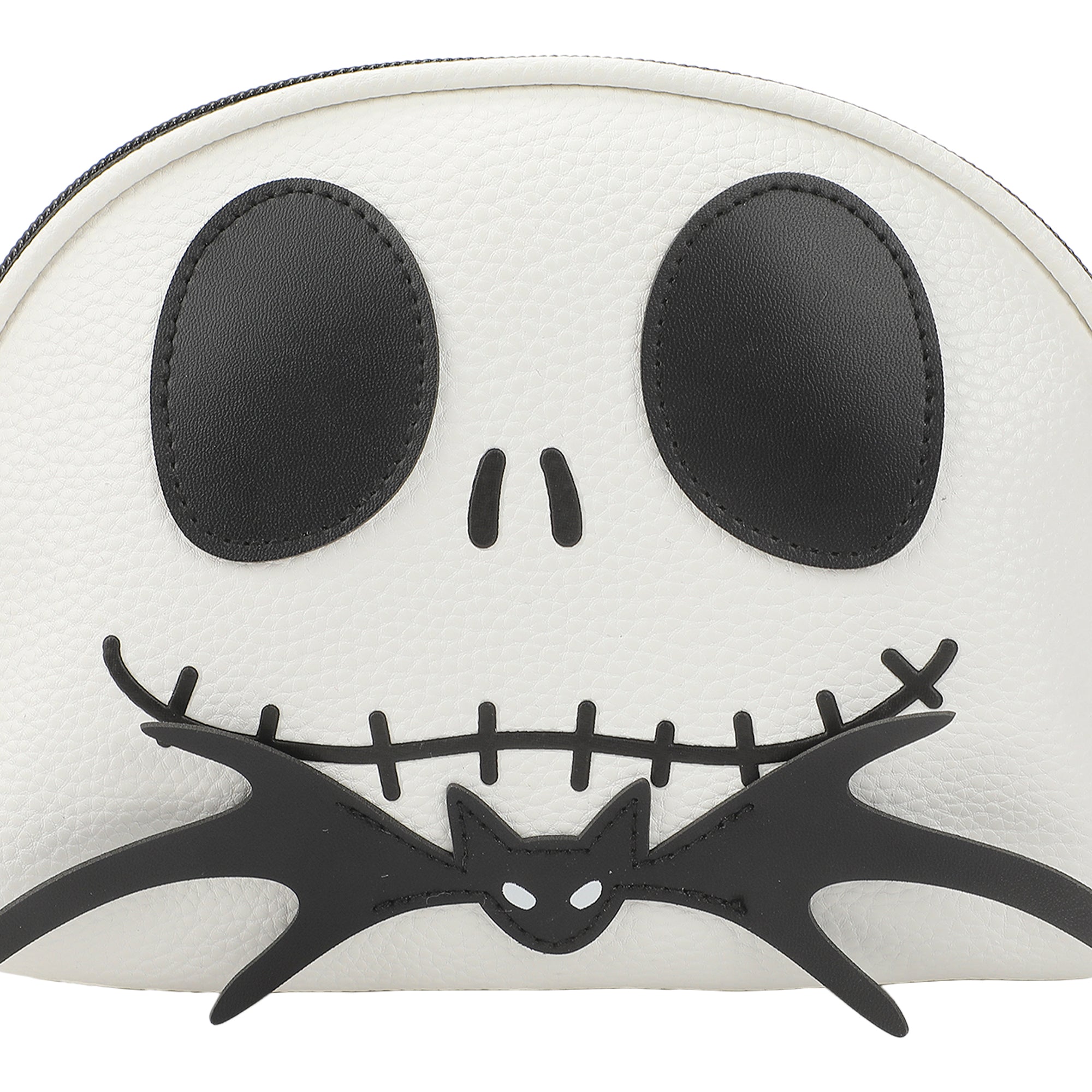 Nightmare Before Christmas Jack Skellington White 7" Cosmetic Bag