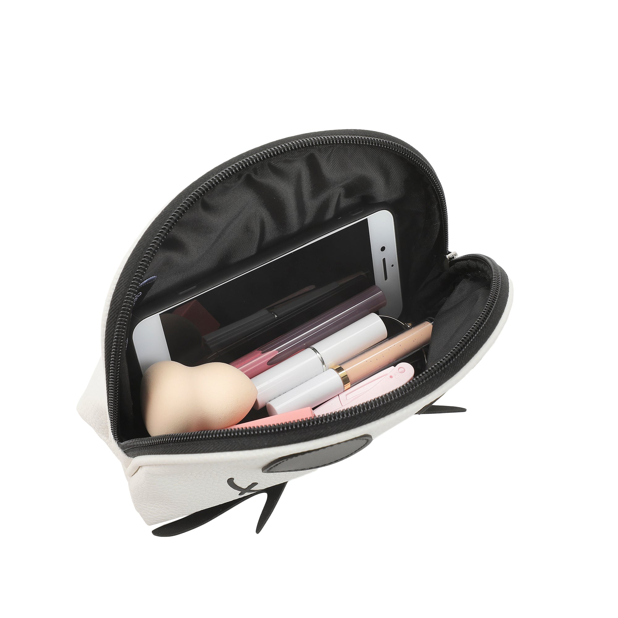 Nightmare Before Christmas Jack Skellington White 7" Cosmetic Bag