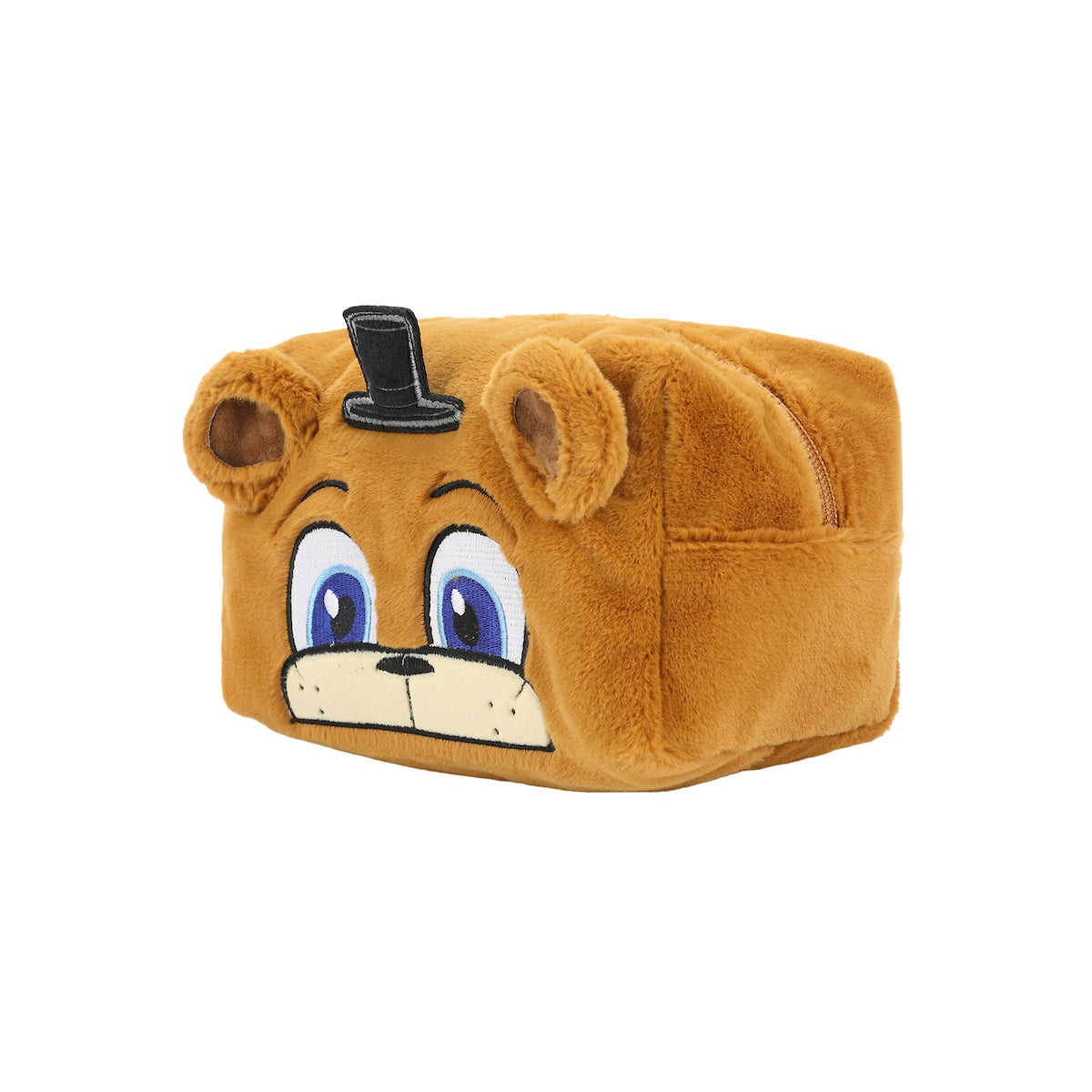 Five Nights At Freddy's Freddy 8" Brown Faux Fur Cosmetic Bag
