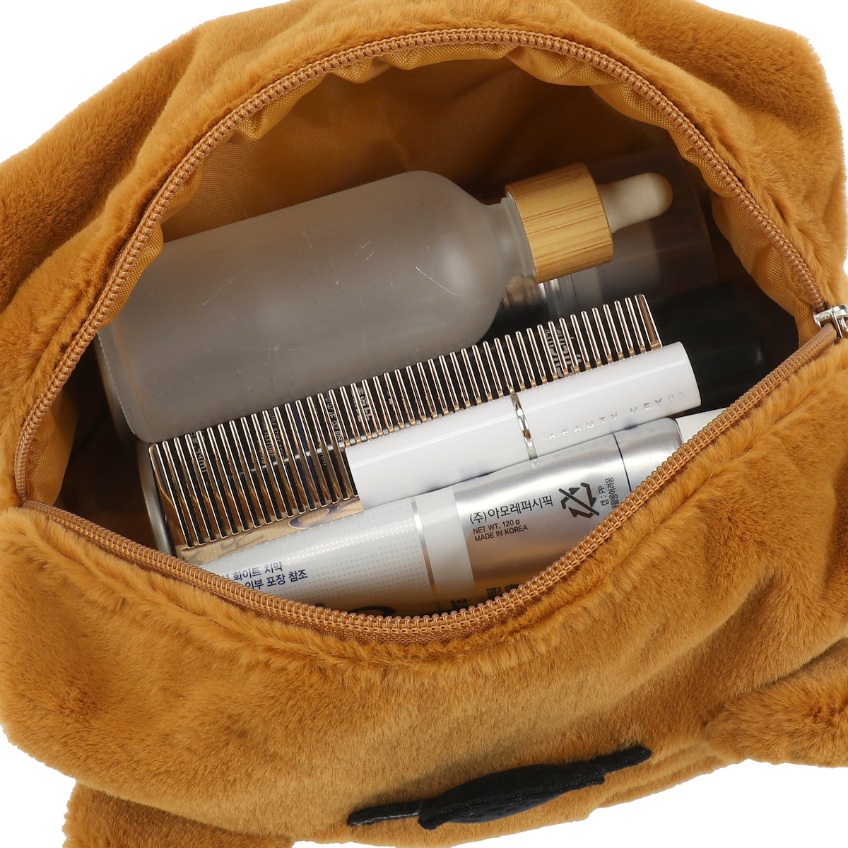 Five Nights At Freddy's Freddy 8" Brown Faux Fur Cosmetic Bag