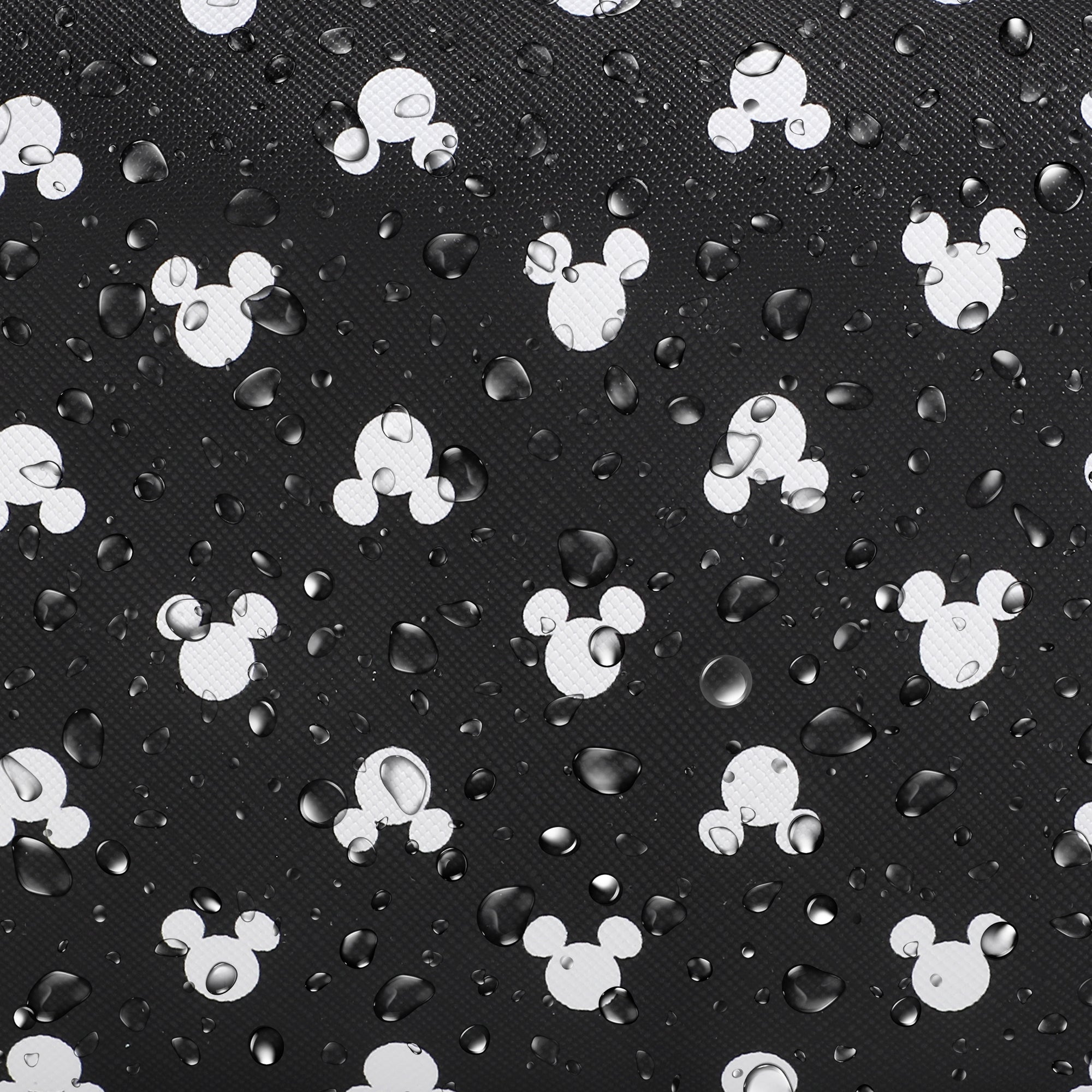 Disney Mickey Mouse Ears All-Over Print 23.5 CM Black Cosmetic Bag