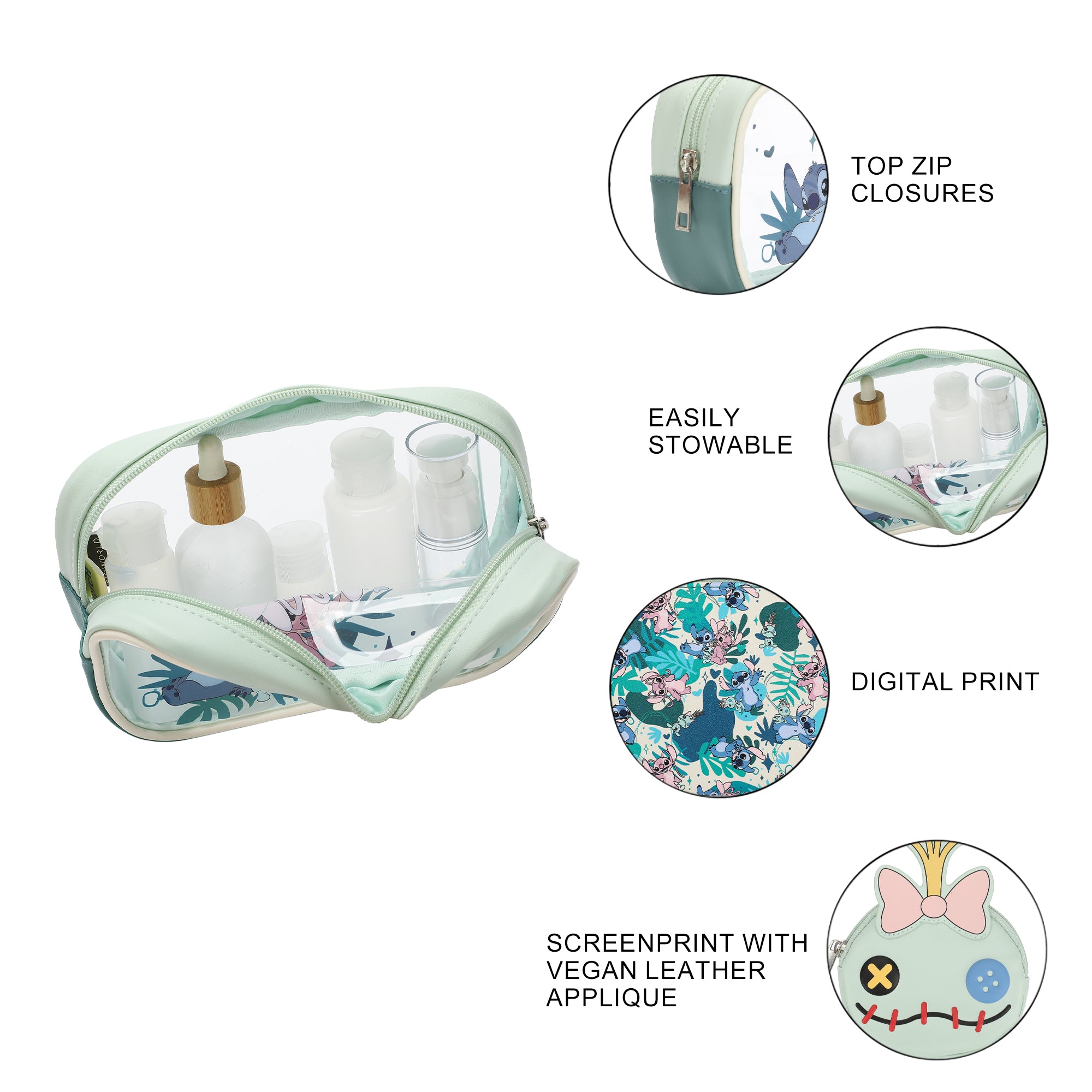 Lilo & Stitch Angel & Stitch With Lilo's Doll 3-Piece Cosmetic Set