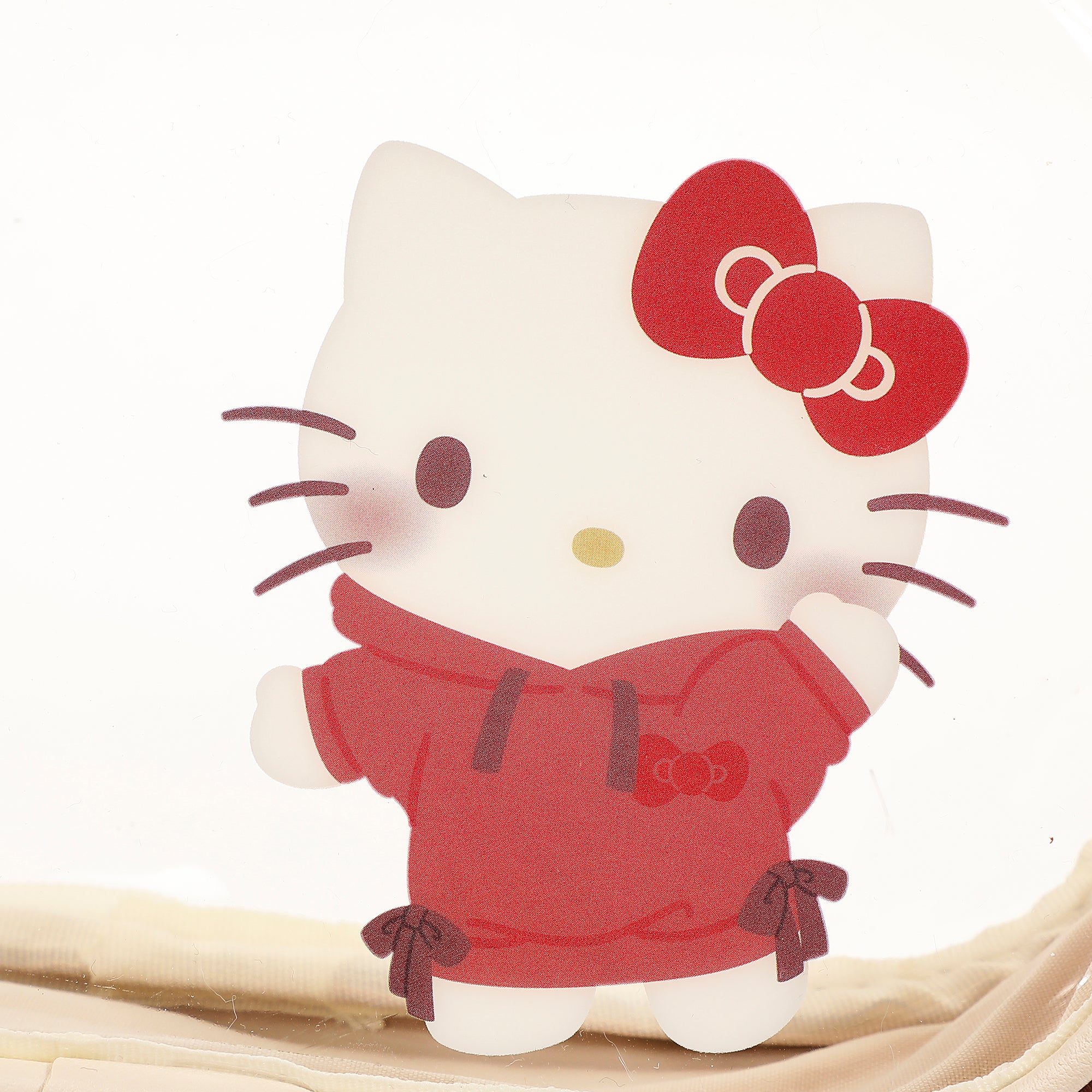 Sanrio Hello Kitty 3-Piece Cosmetic Bag Set with Pattern Print and Zipper Closure