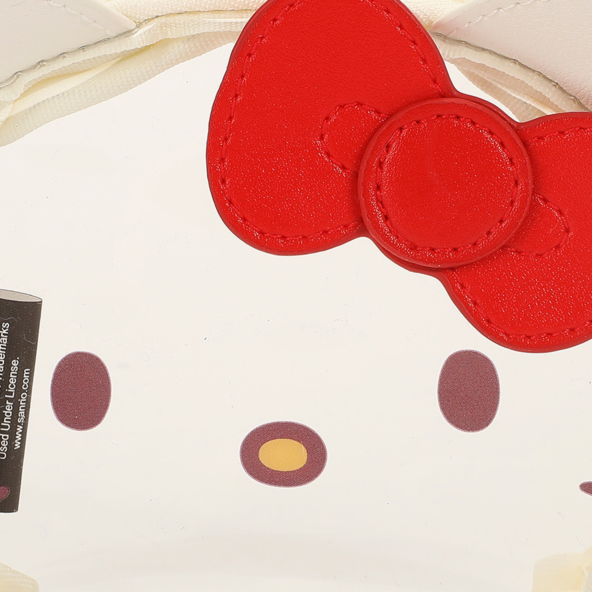 Sanrio Hello Kitty 3-Piece Cosmetic Bag Set with Pattern Print and Zipper Closure