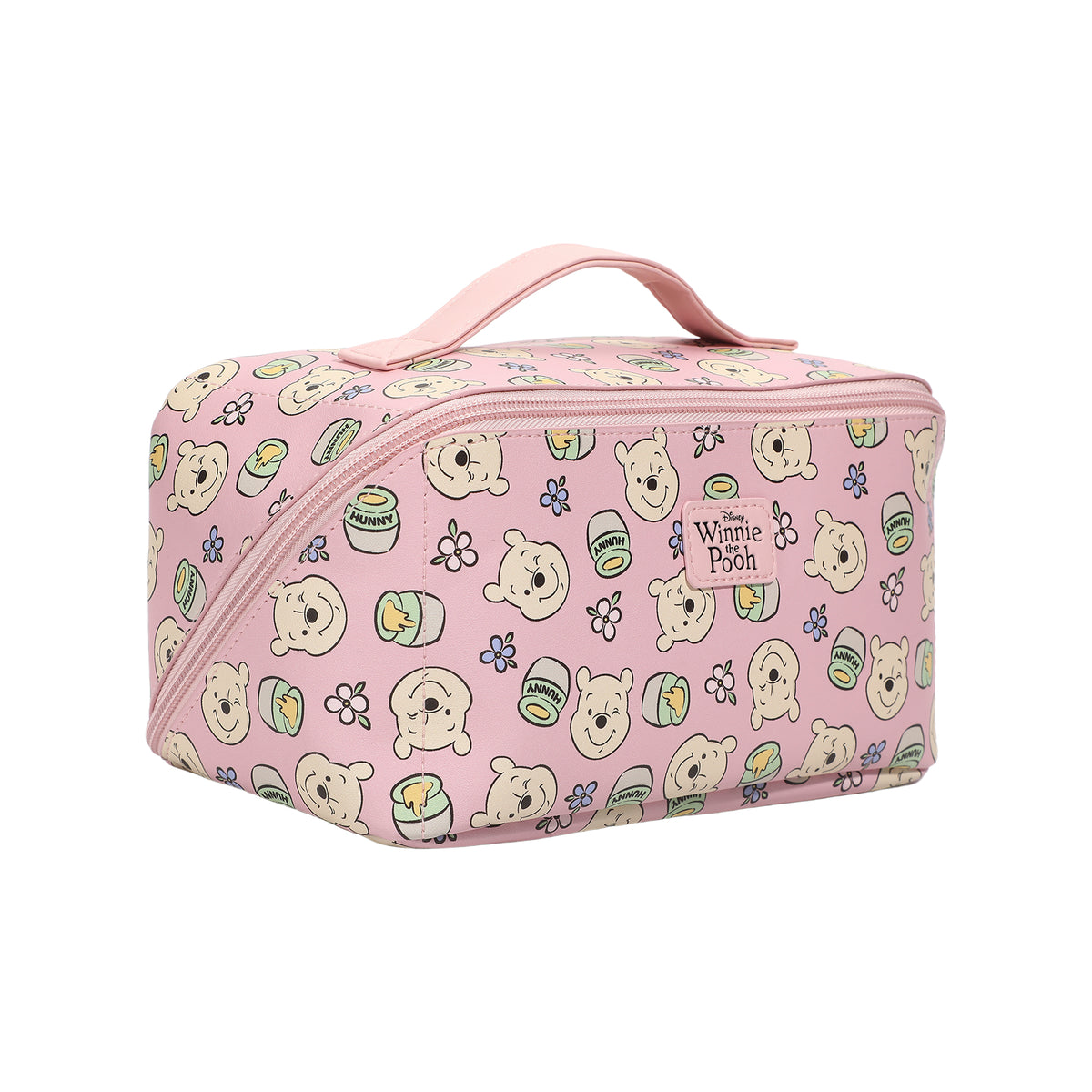 Winnie The Pooh Honey Floral Pink Cosmetic Bag for Women