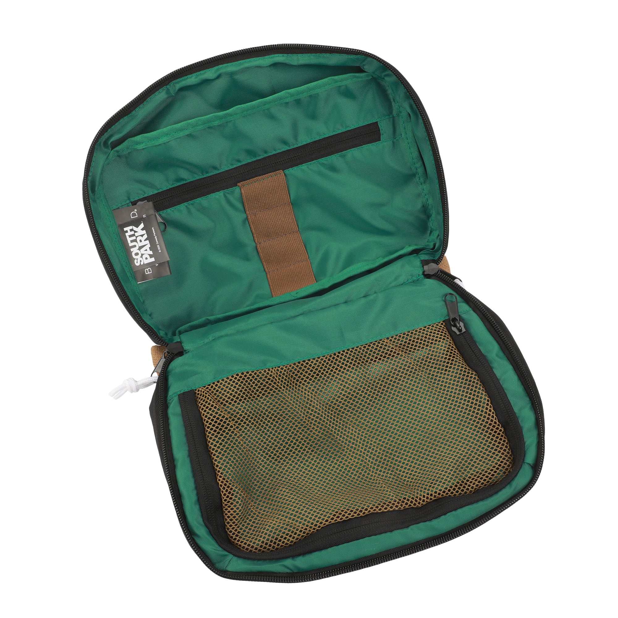 South Park Main Characters 10" Green Toiletry Bag