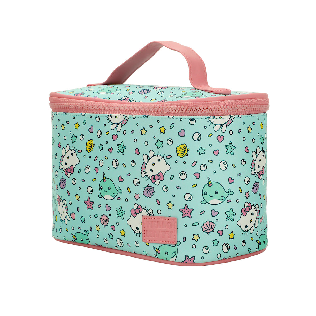 Hello Kitty Marine Life Light Blue 6" Beauty Case Cosmetic Bag
