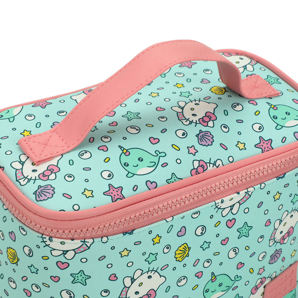 Hello Kitty Marine Life Light Blue 6" Beauty Case Cosmetic Bag
