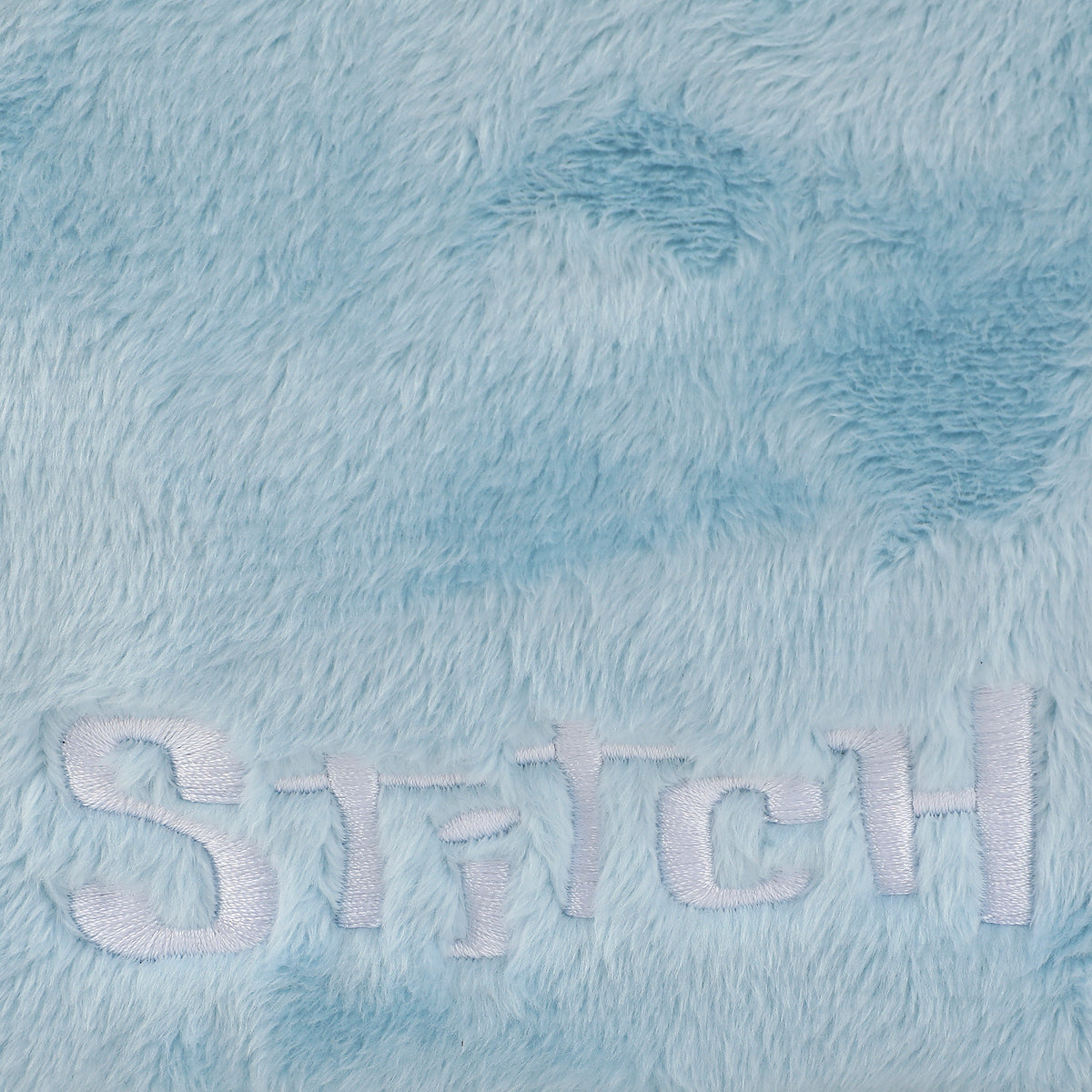 Disney Stitch Embroidered Face Blue 6" Beauty Case