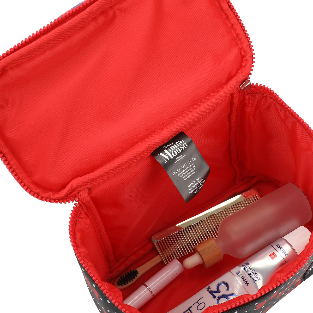 Disney Minnie Mouse Bows & Polka Dots Black 6" Beauty Case