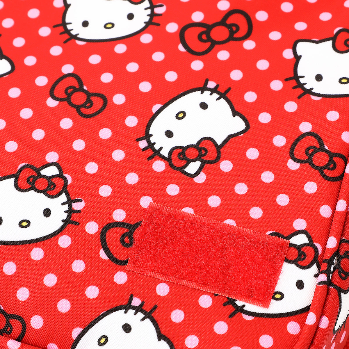 Hello Kitty Character Face & Bows Red 8.2" Folding Hanging Toiletry Kit