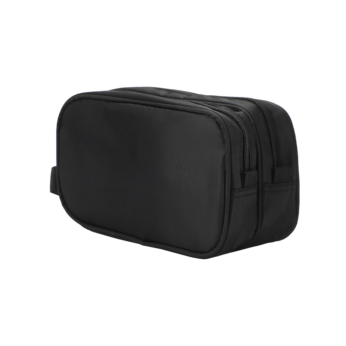 Dual Compartment Black Toiletry Cosmetic Kit