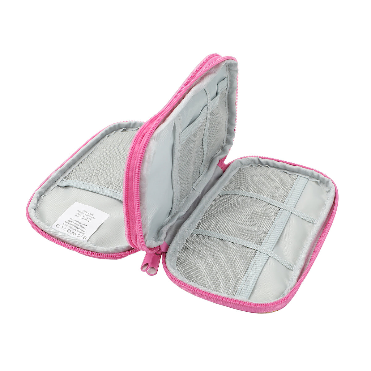 Western Print Pink Zip-Around Tech Organizer