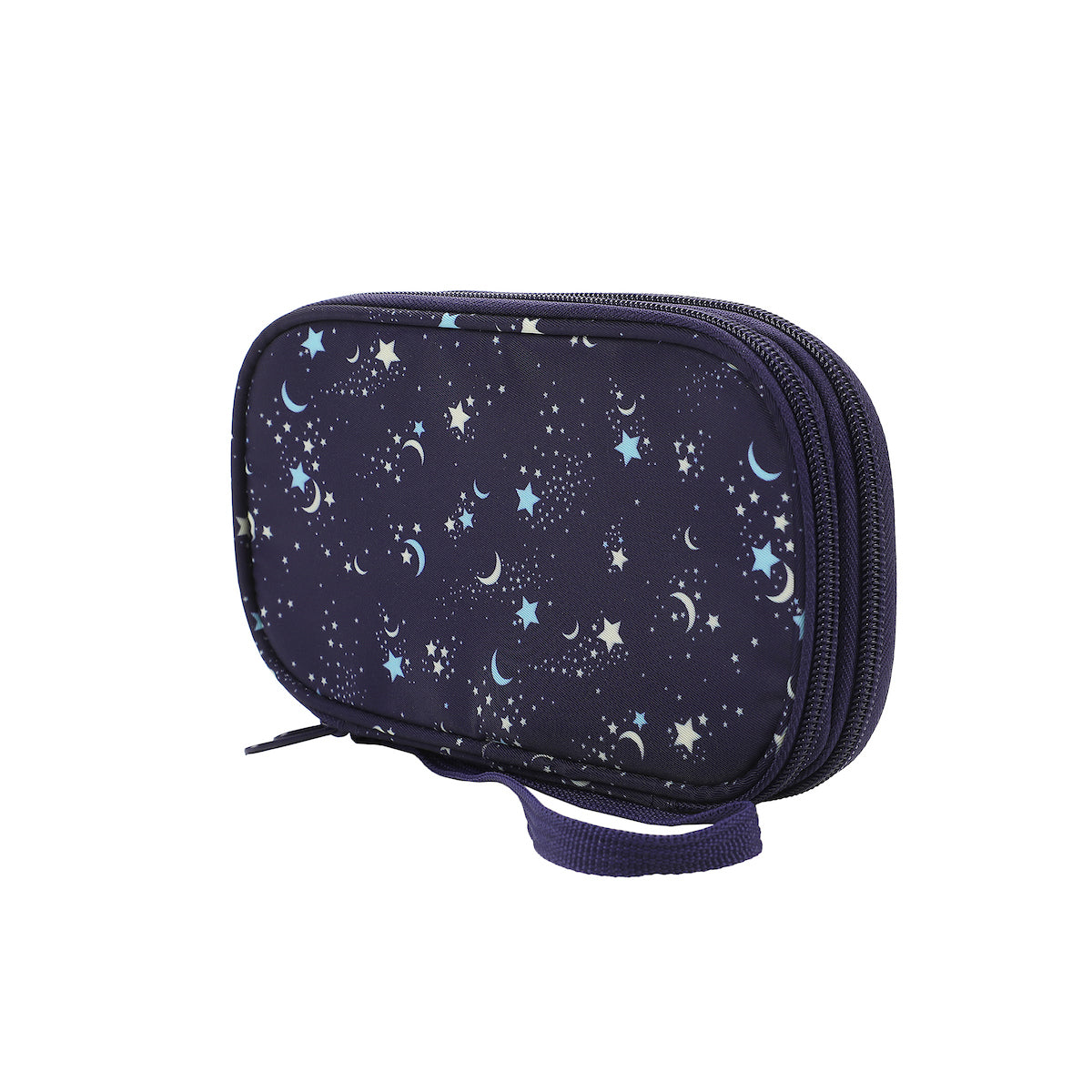 Night Sky Navy Zip-Around Tech Organizer