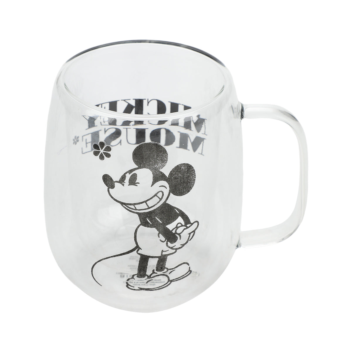 Disney Classic Mickey Mouse 11 Oz. Double-Sided Glass Mug