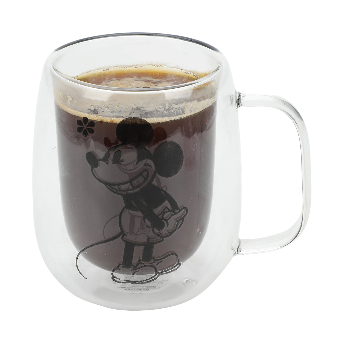 Disney Classic Mickey Mouse 11 Oz. Double-Sided Glass Mug