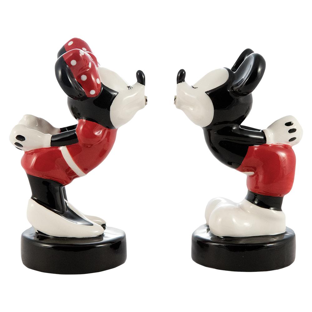 Mickey & Minnie Sculpted Salt And Pepper Shaker Set