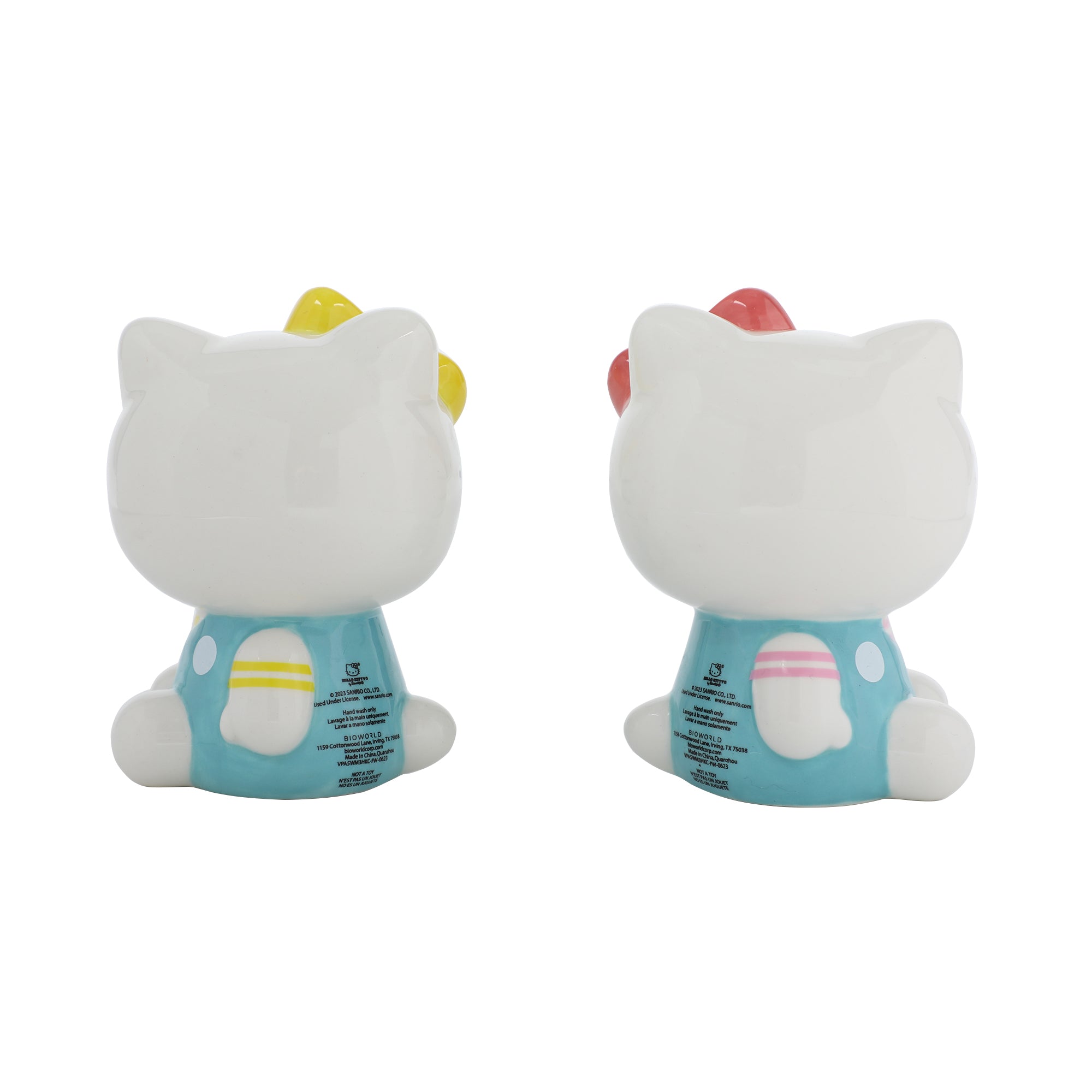Hello Kitty Set of Ceramic Salt and Pepper Shakers