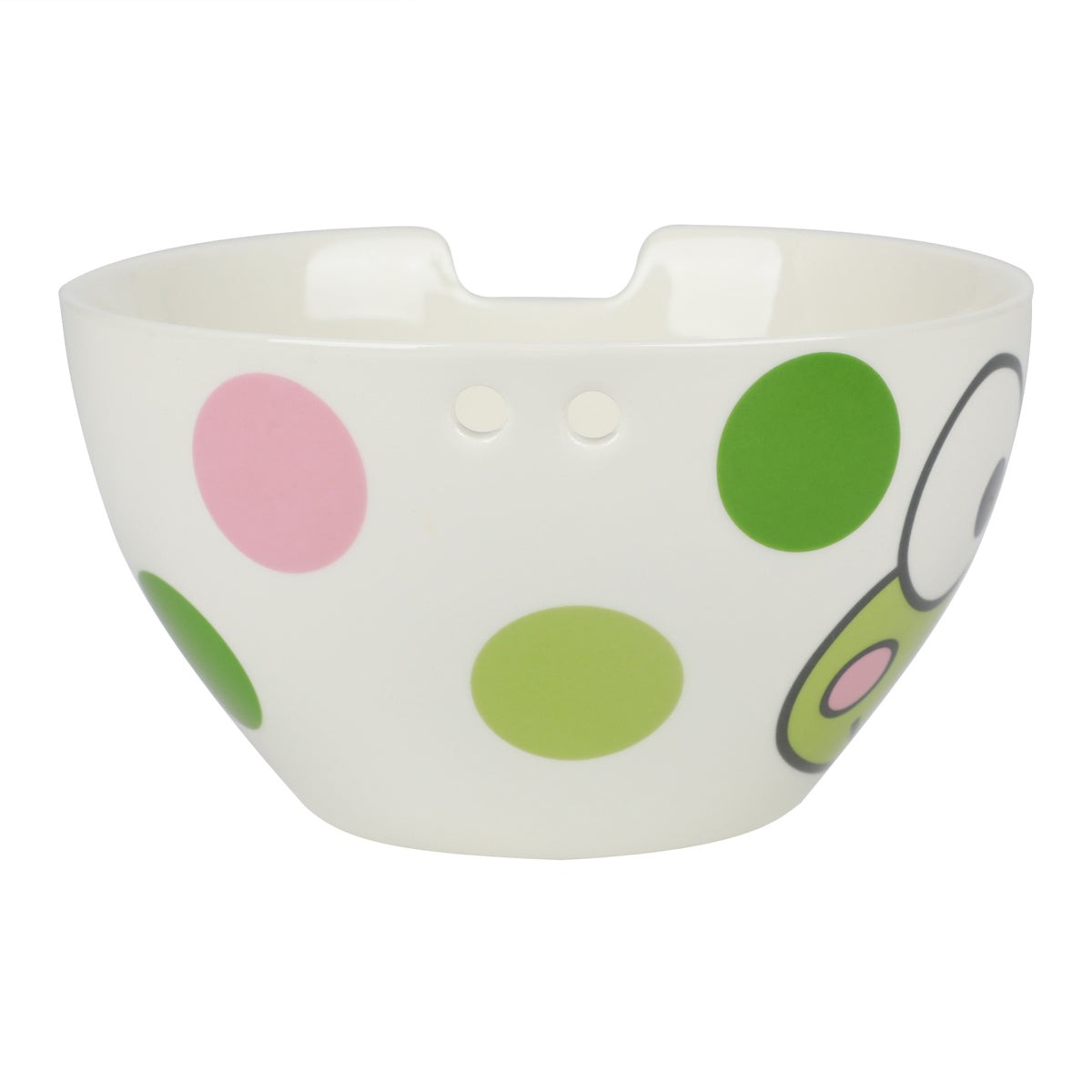 Keroppi Ceramic Ramen Bowl with Green Chopsticks